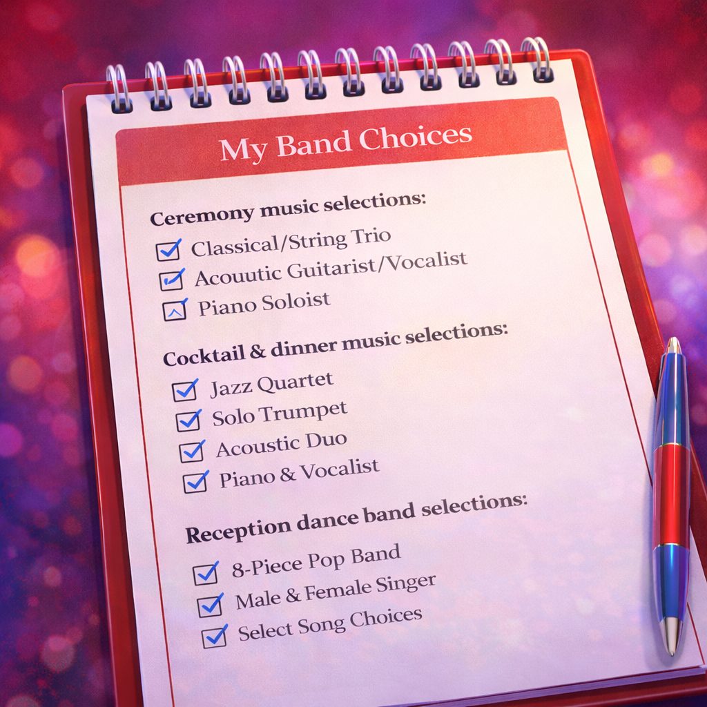 A Personalized Planning Process for selecting wedding music